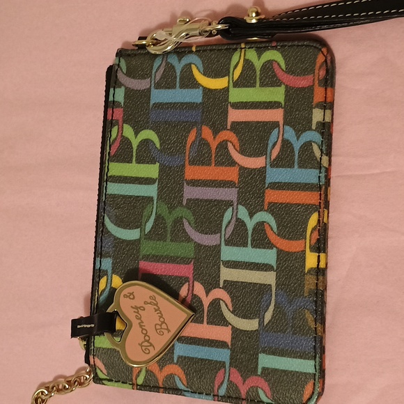 Colorful Dooney and Bourke Designer Wristlet - Picture 7 of 8